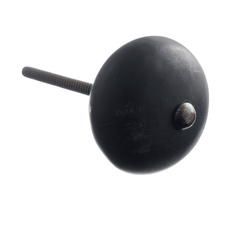 Knopp matt svart