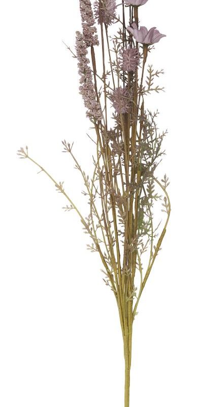 Bukett lila av sommarens snittblommor