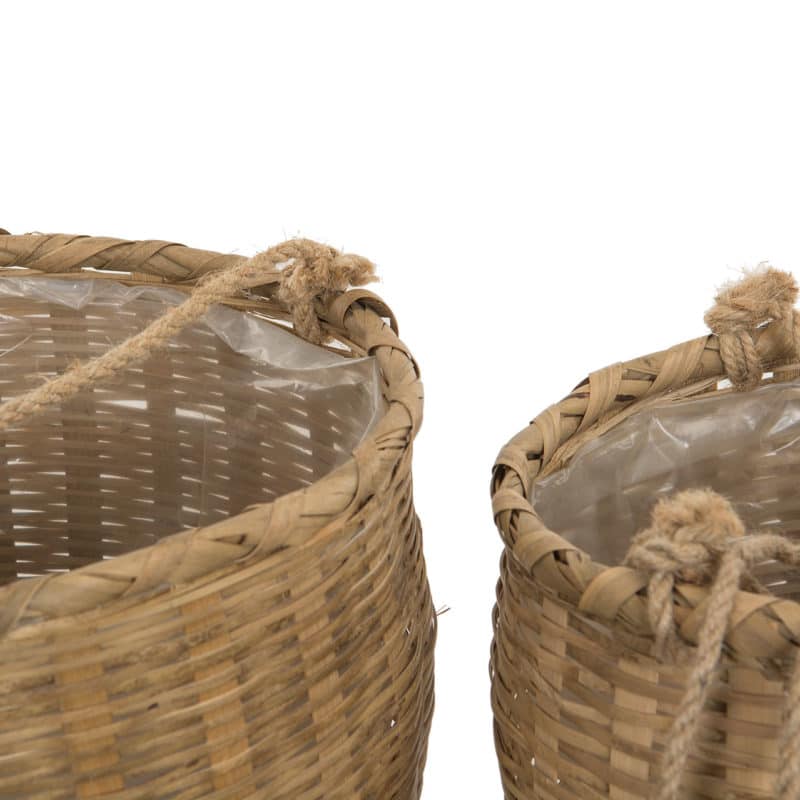 Ampel bambu i plastliner