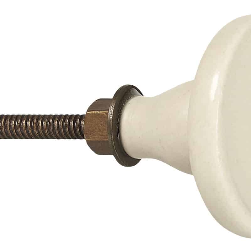 Knopp keramik creme