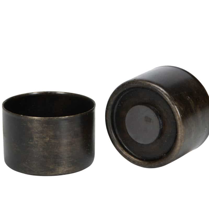Värmeljushållare magnet – brun