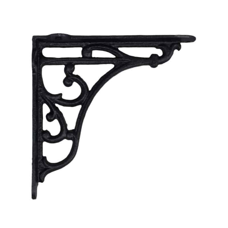 Konsol järn snirklig svart 18,5×18,5cm