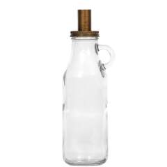 Ljusstake glasflaska