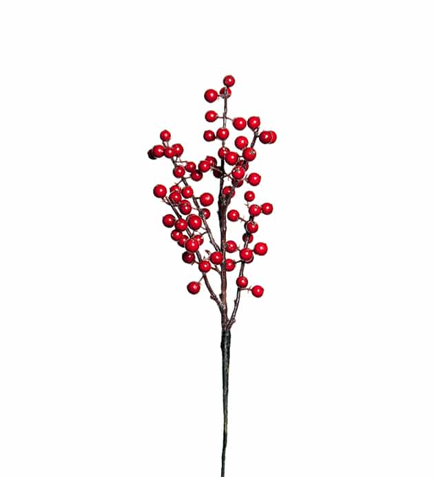 Bärkvist 35 cm röd