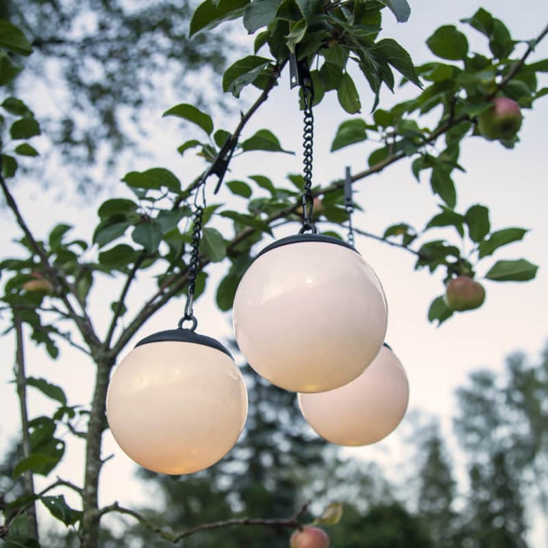 solcellsbelysning Globus 3pack