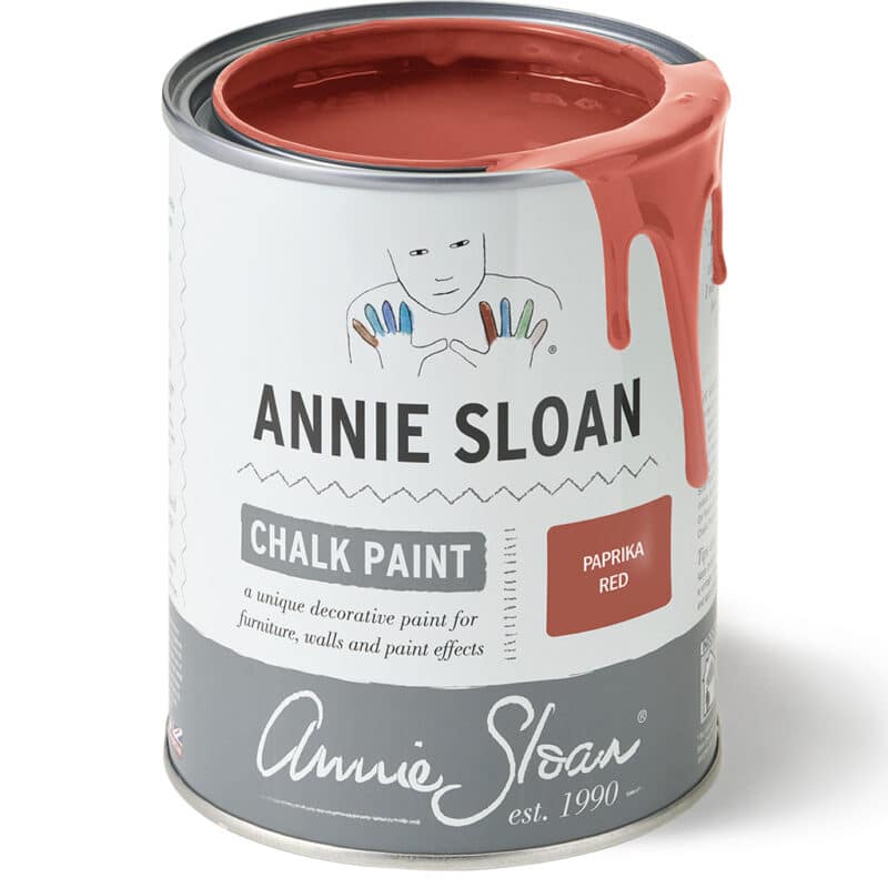 Chalk paint Paprika red