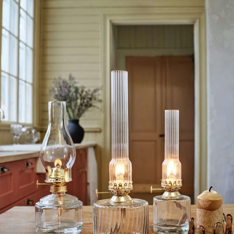 Fotogenlampa clear/mässing STOR