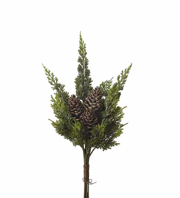 Cypressbukett, droppkrans