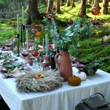 Krans greige Naturmaterial