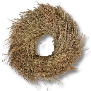 Krans greige Naturmaterial