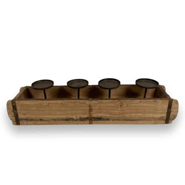 Dubbel murstensform med Blockljusstake