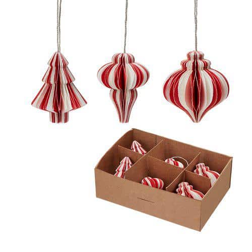 Julkula rand box, set om 6