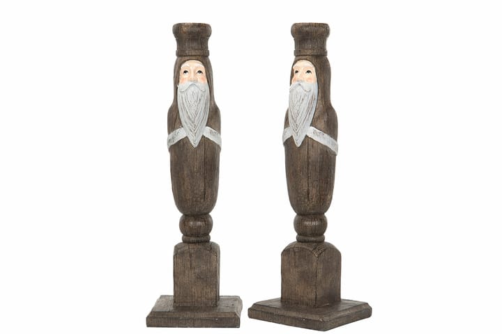 Ljusstake tomte natur 30cm