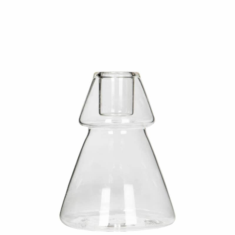 Ljusstake glas gran