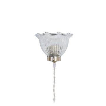 Vägglampa vågig klar/mässing - Bild 2