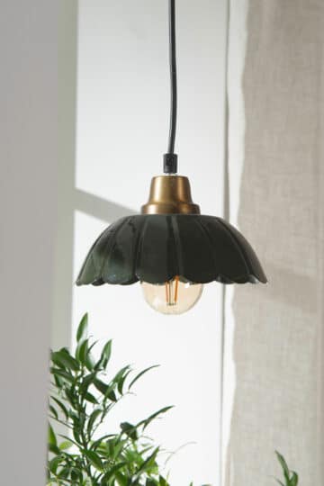 Fönsterlampa Lovis 18cm Mossgrön