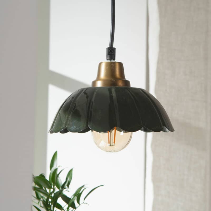 Fönsterlampa Lovis 18cm Mossgrön