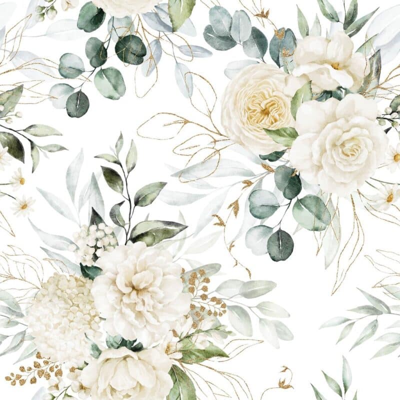 Servett blommor 20st