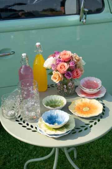 Skål blomma gul - Bild 2