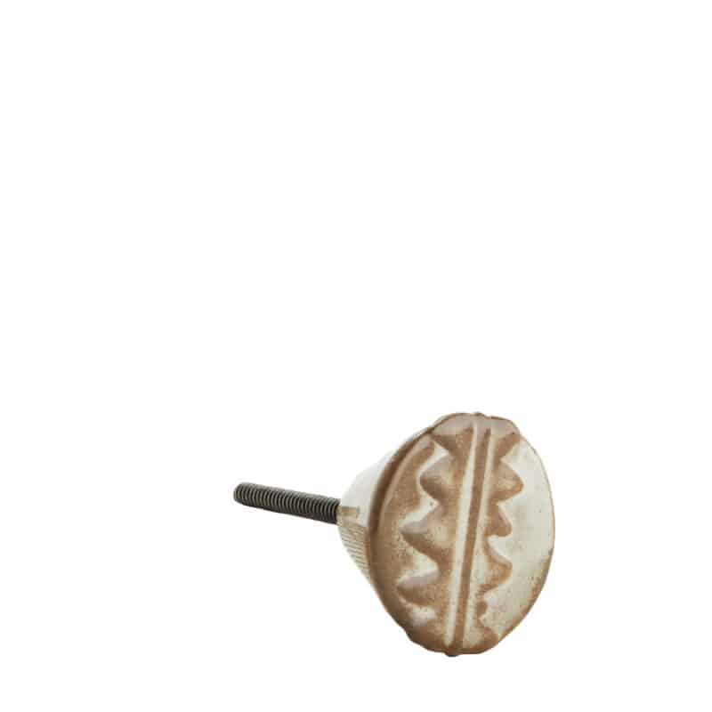 Knopp beige med mönster
