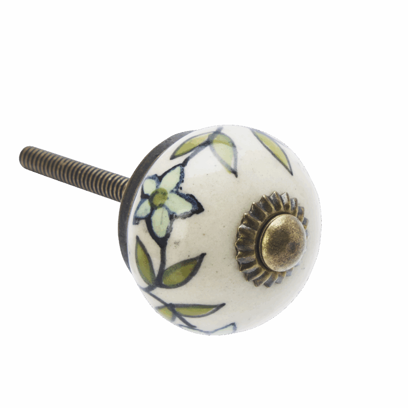 Keramikknopp handmålad 3 cm