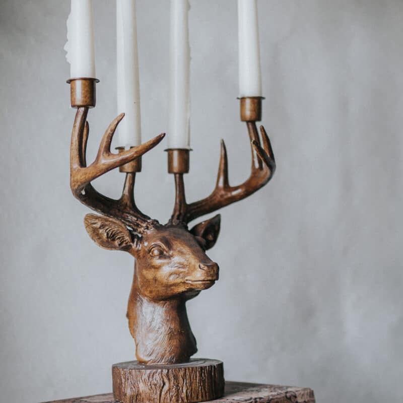 Ljusstake horn för 4 ljus