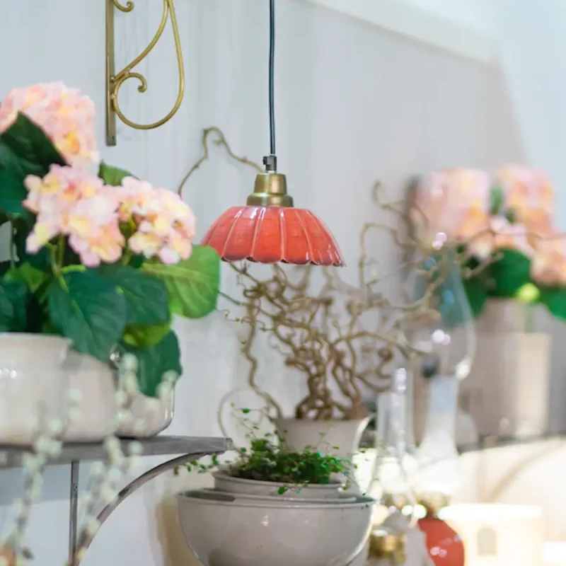 Fönsterlampa Lovis 18cm Brandy