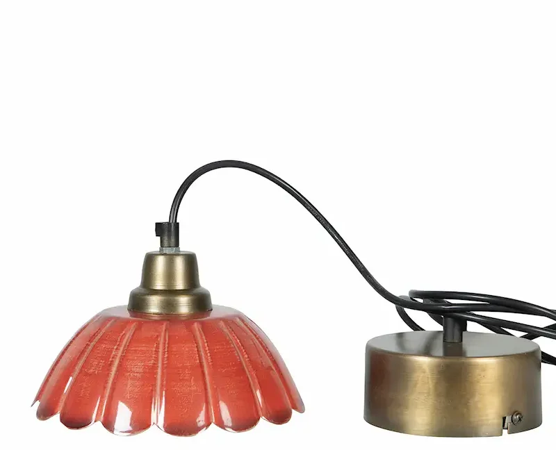 Fönsterlampa Lovis 18cm Brandy