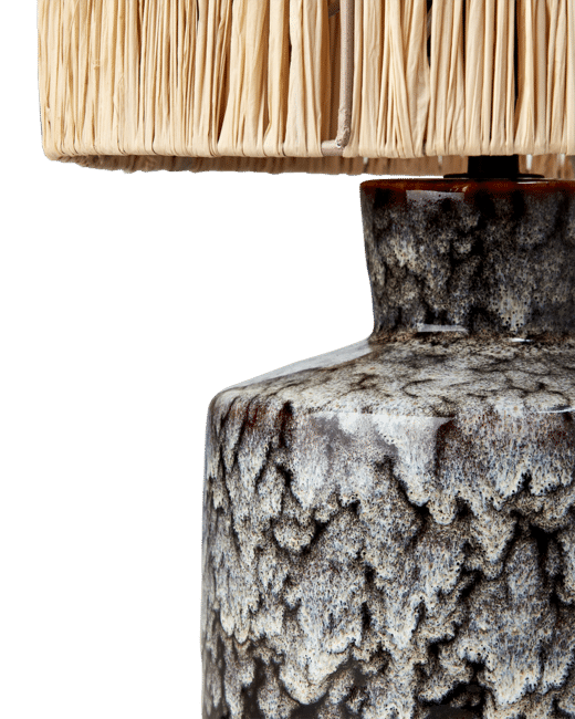 Lampa Brunmelerad med skärm