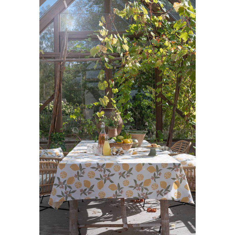 Akrylatduk / Textilvaxduk Citron 145×250