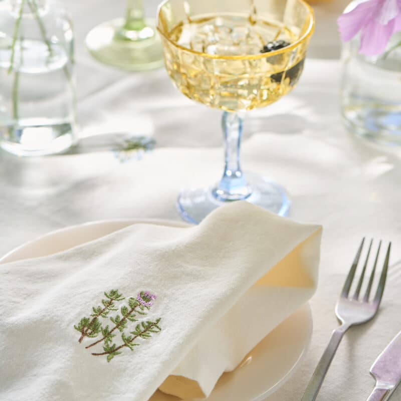 Vinglas Gul och Blå