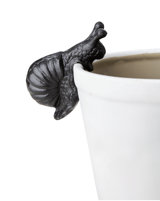 Krukdekoration snigel gjutjärn