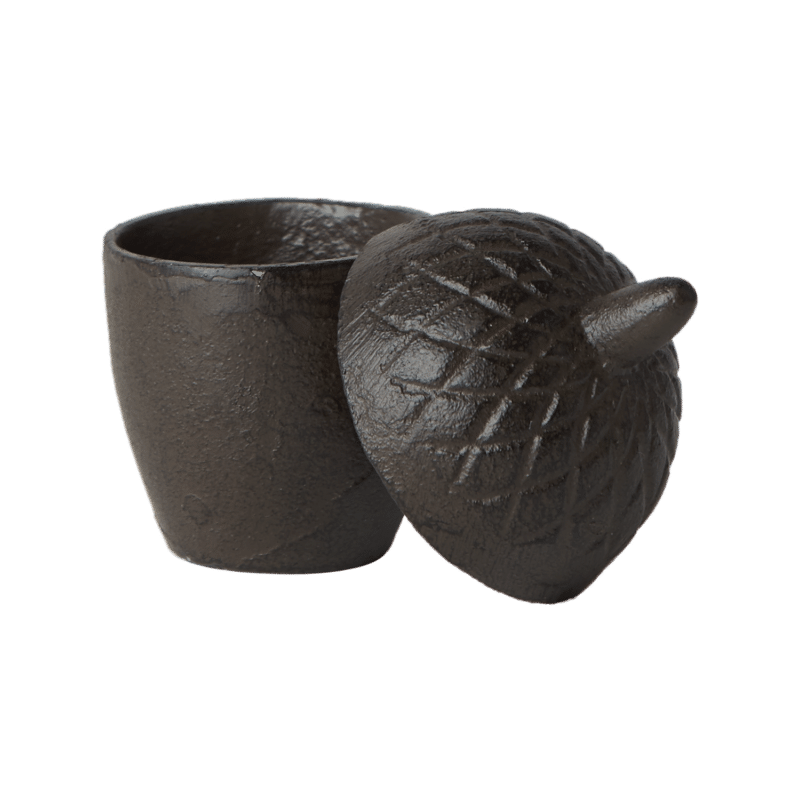 Ekollon burk i gjutjärn 9cm