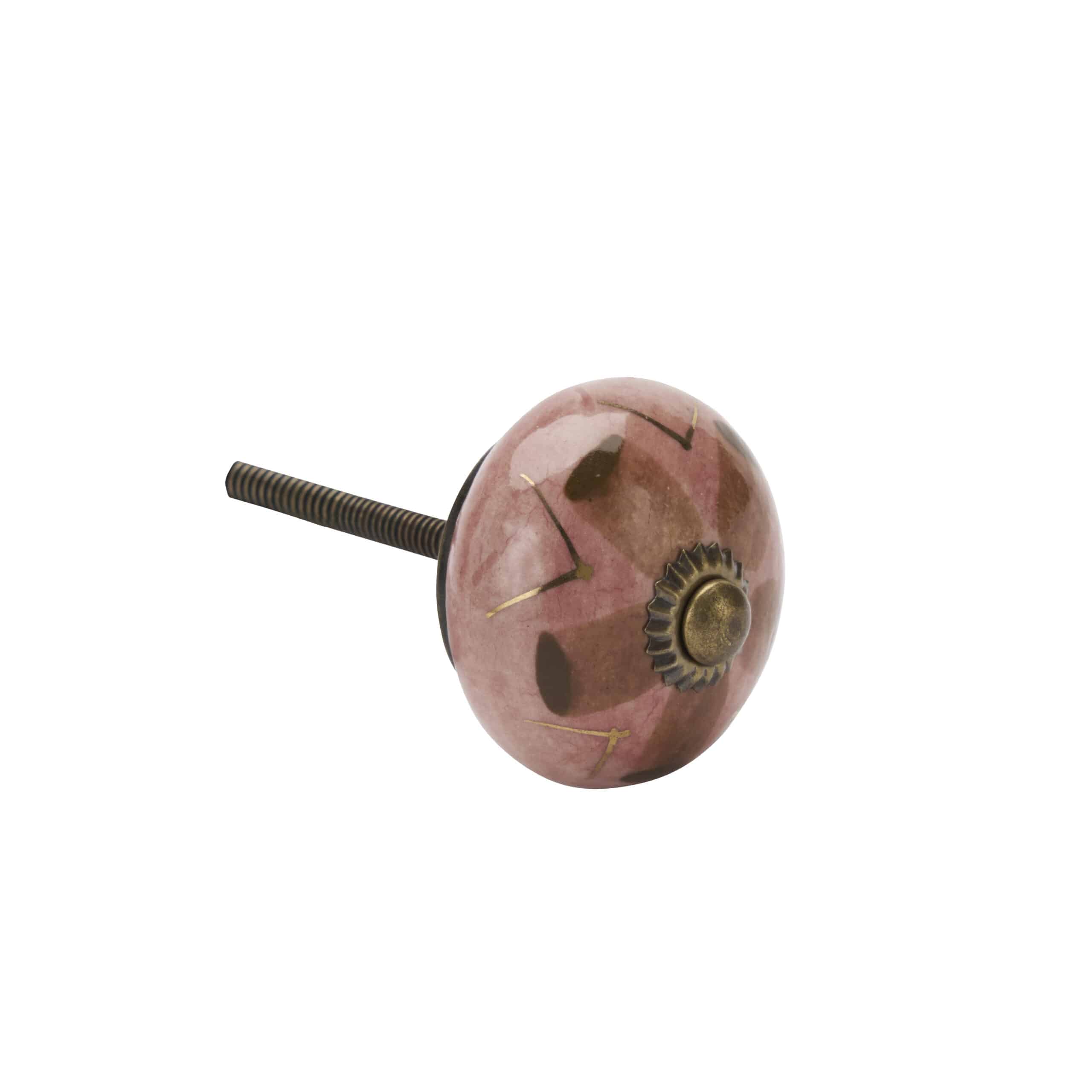 Knopp Rosa/brun D 4cm