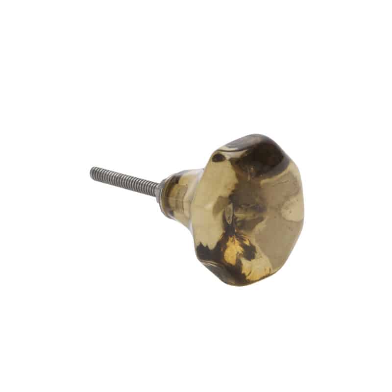 Knopp glas bärnsten 4,5cm D